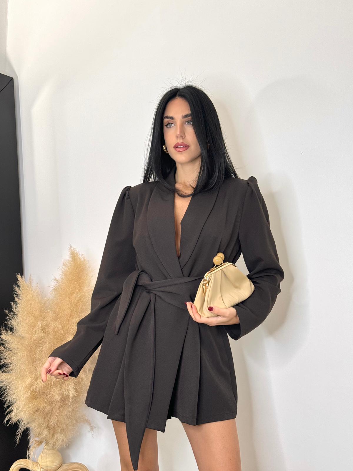 Jumpsuit notte italiana marrone