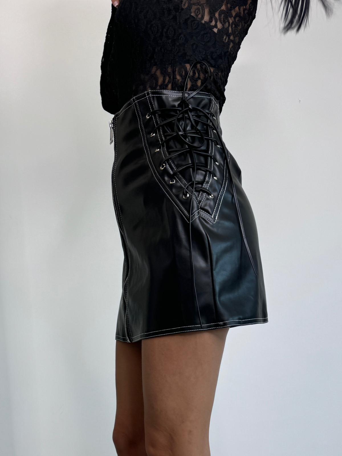 Gonna intreccio pelle