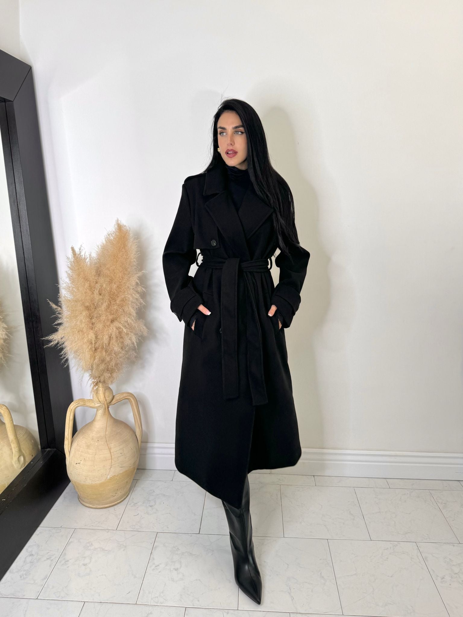 Cappotto essencial nero