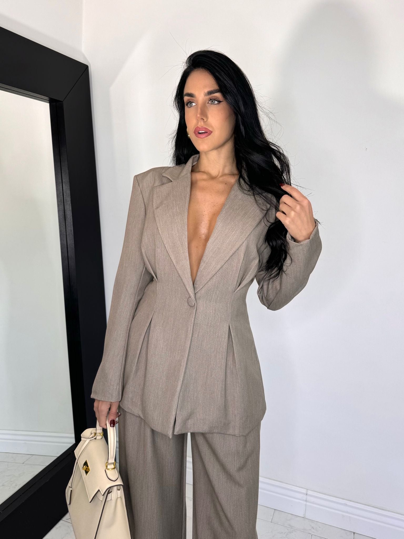 Tailleur royal beige