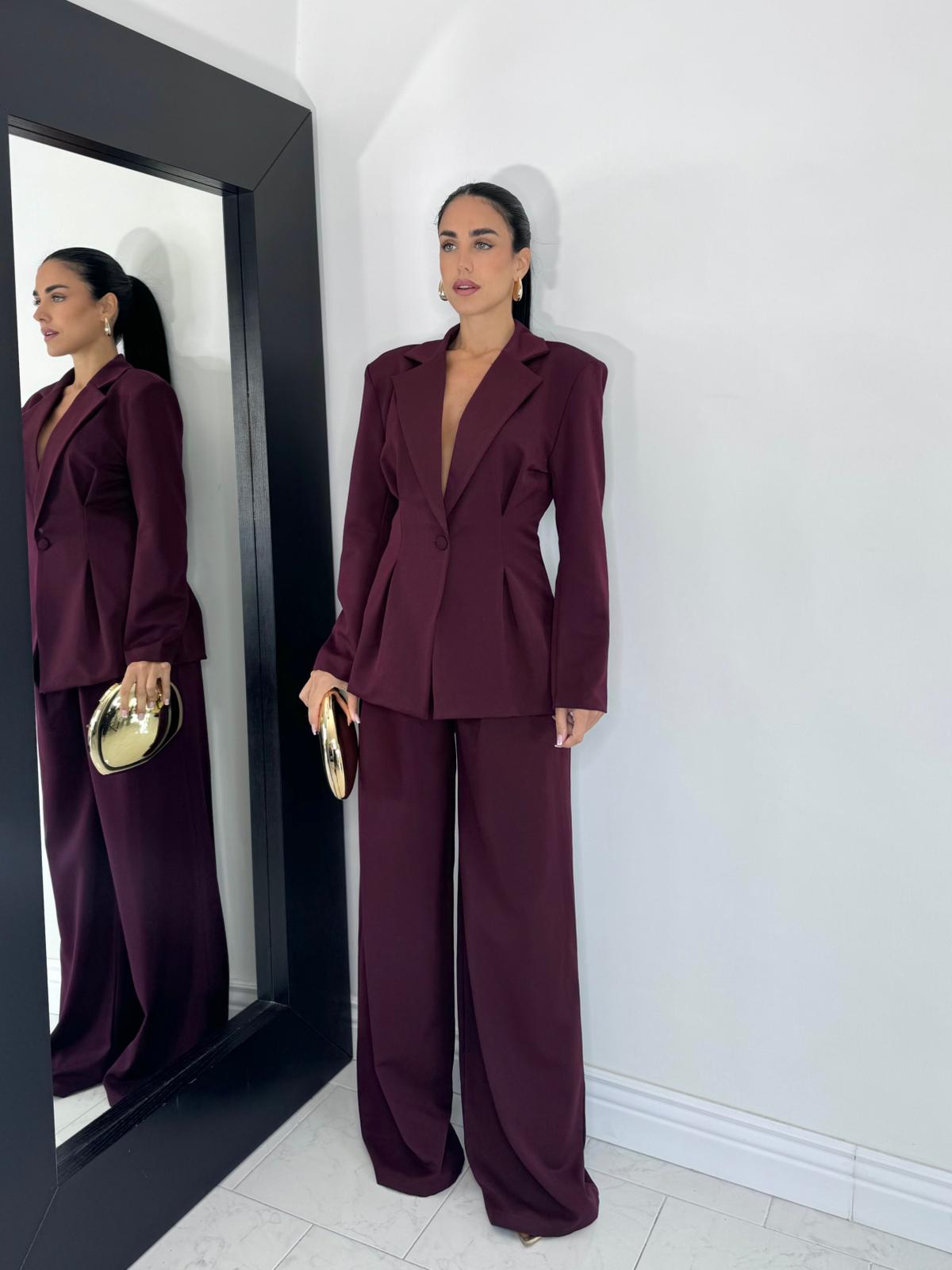 Tailleur Royal bordeaux