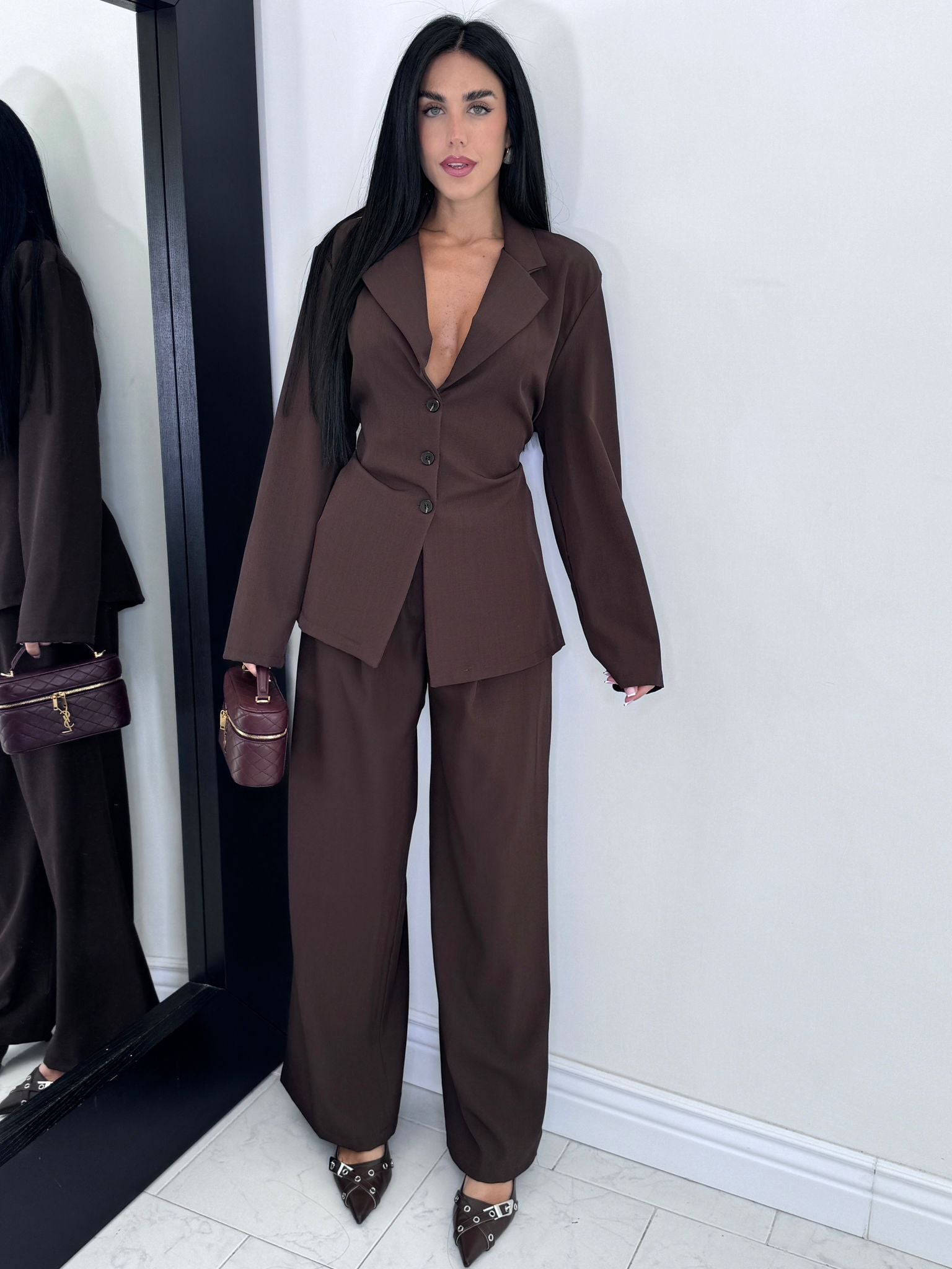 Cord set Diana marrone