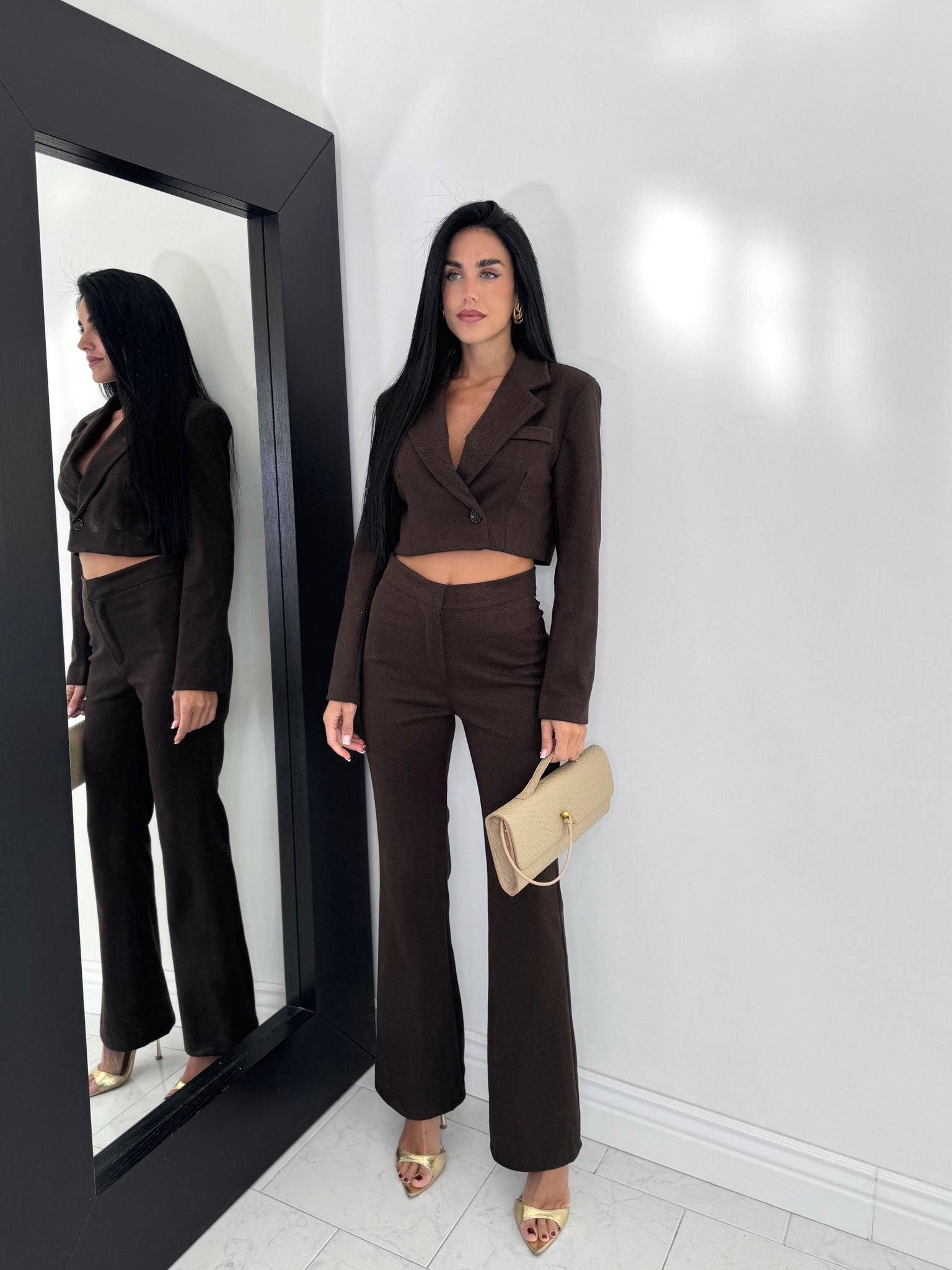 Cord set paris marrone