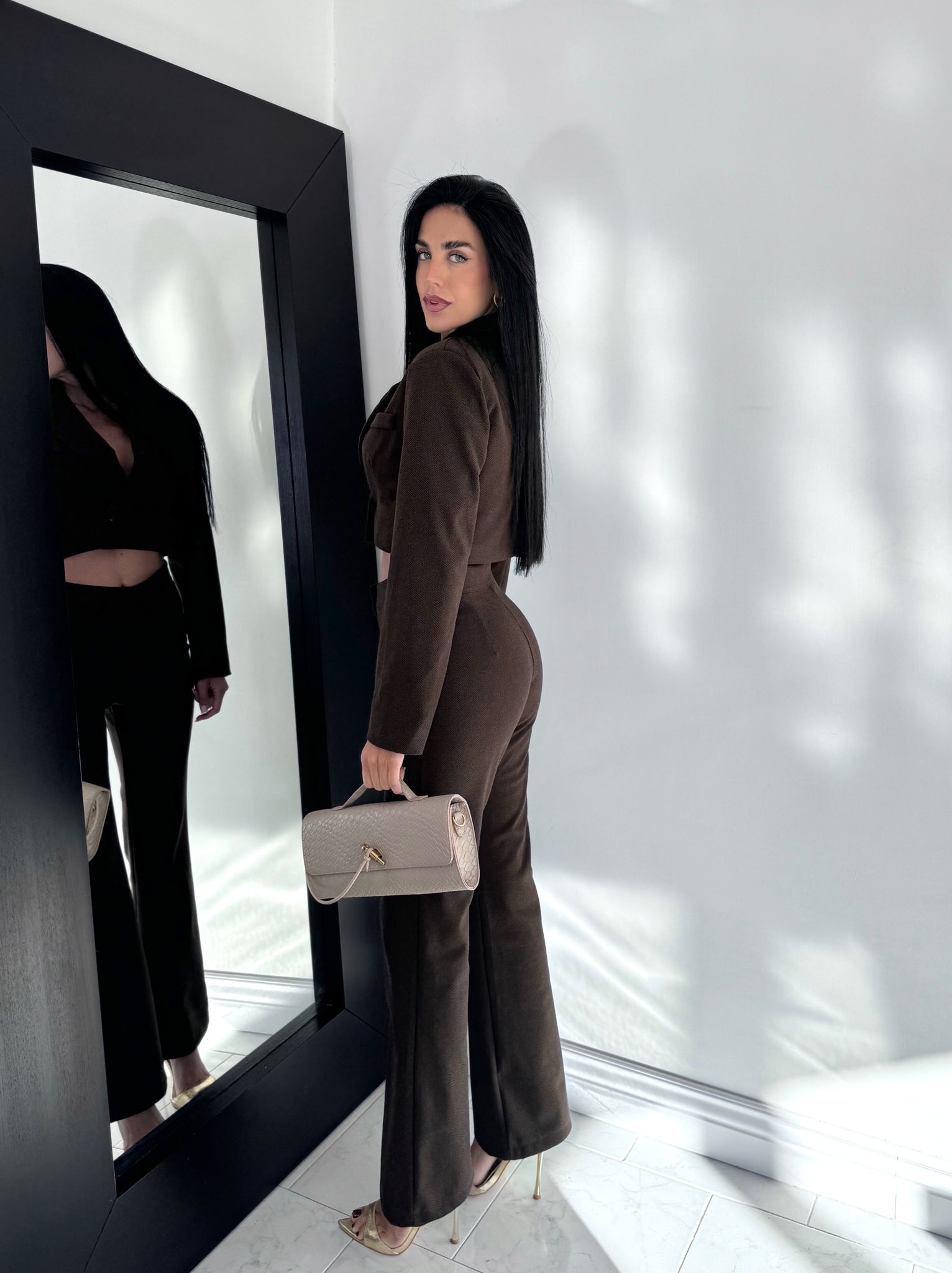 Cord set paris marrone