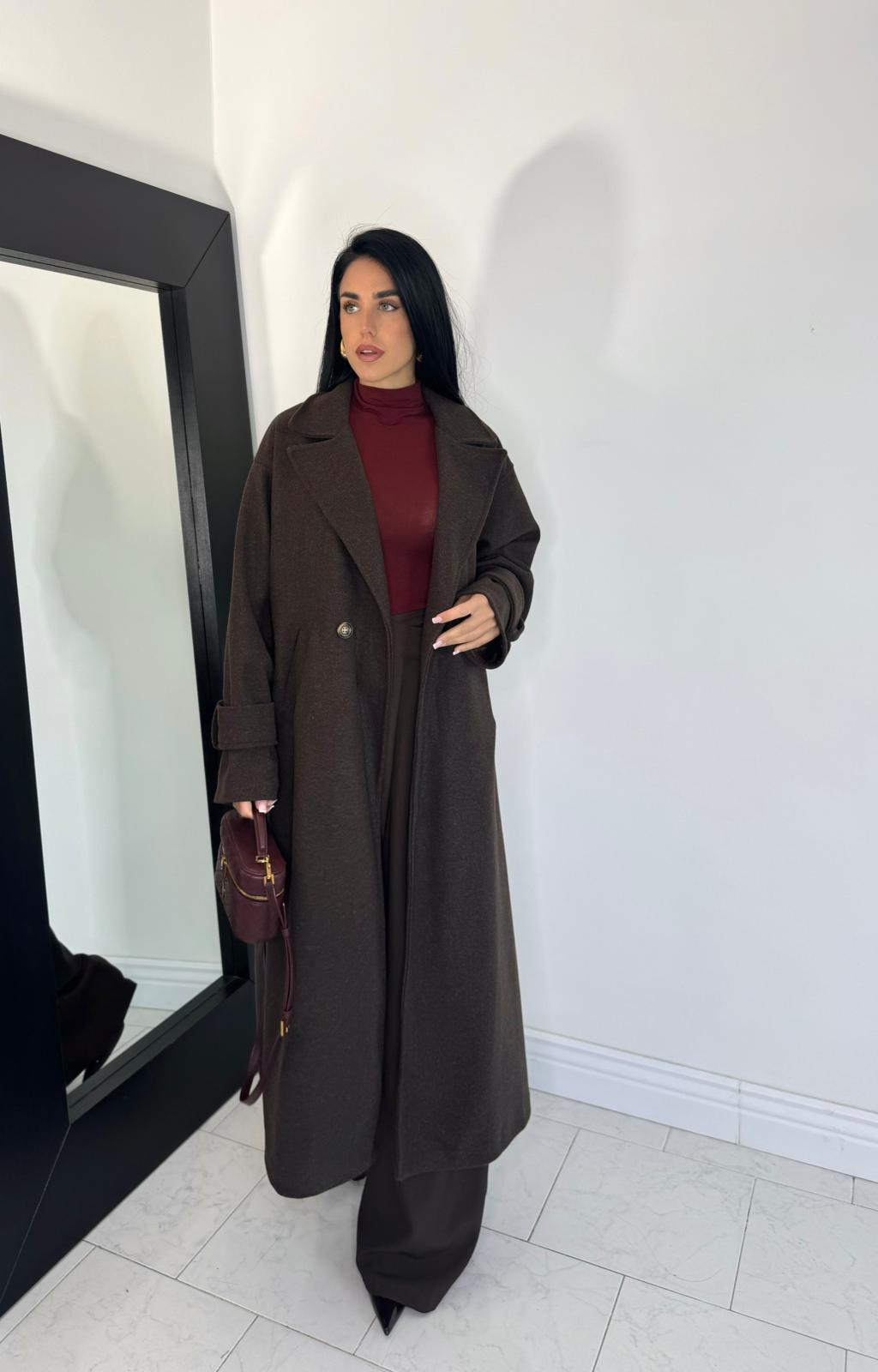 Cappotto Giulia marrone