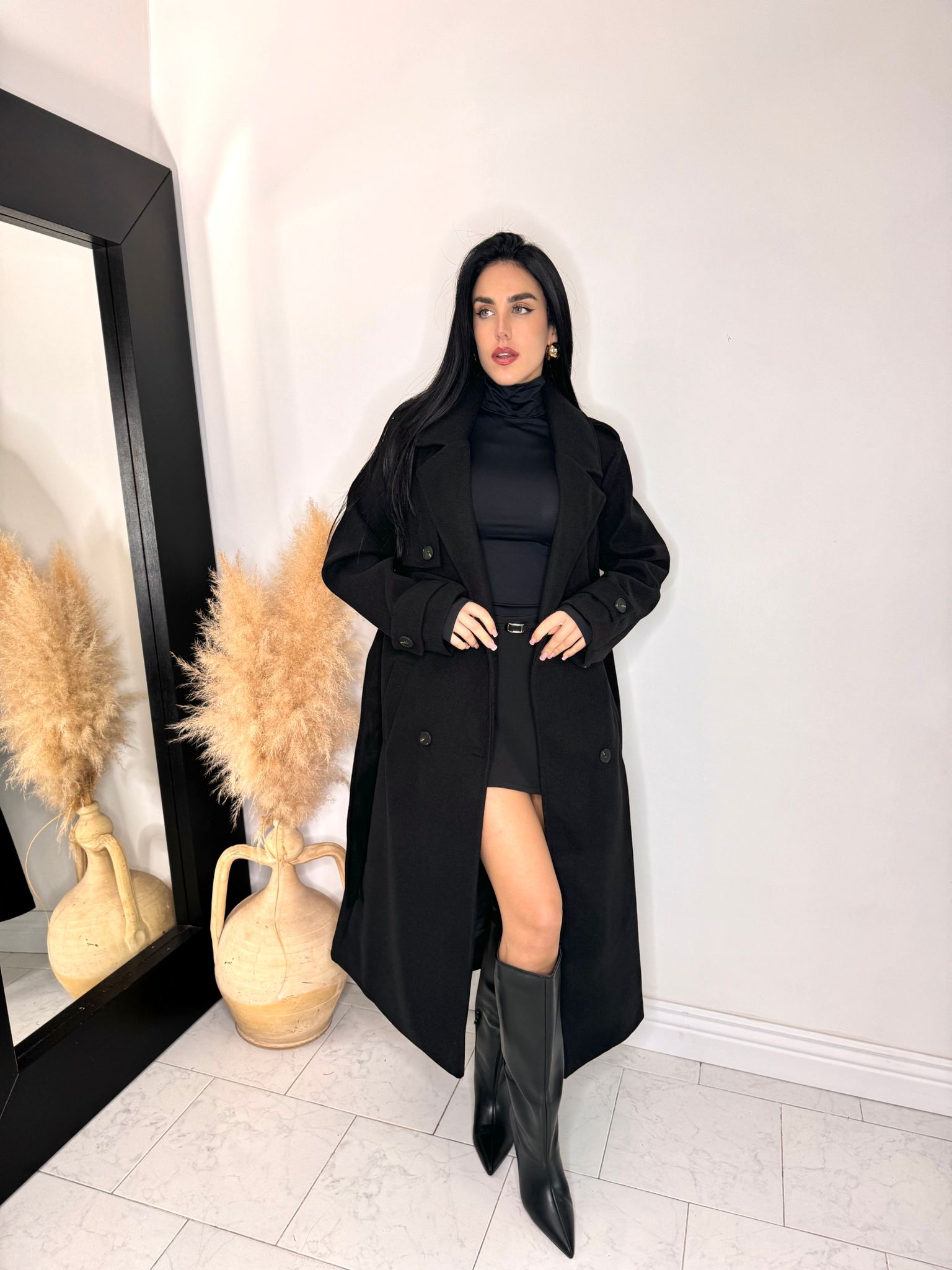 Cappotto essencial nero