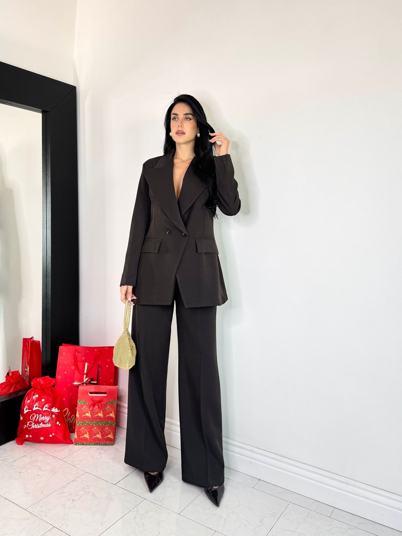 Tailleur exclusive marrone