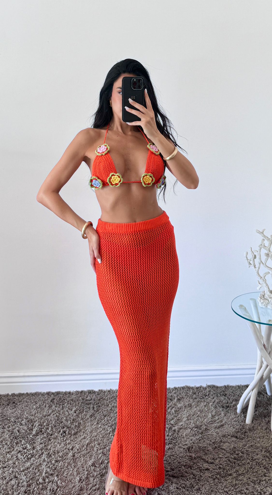 Copri costume tropicana arancione
