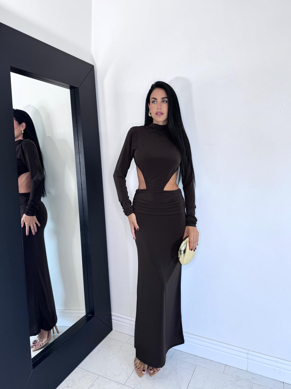 Abito aurora marrone