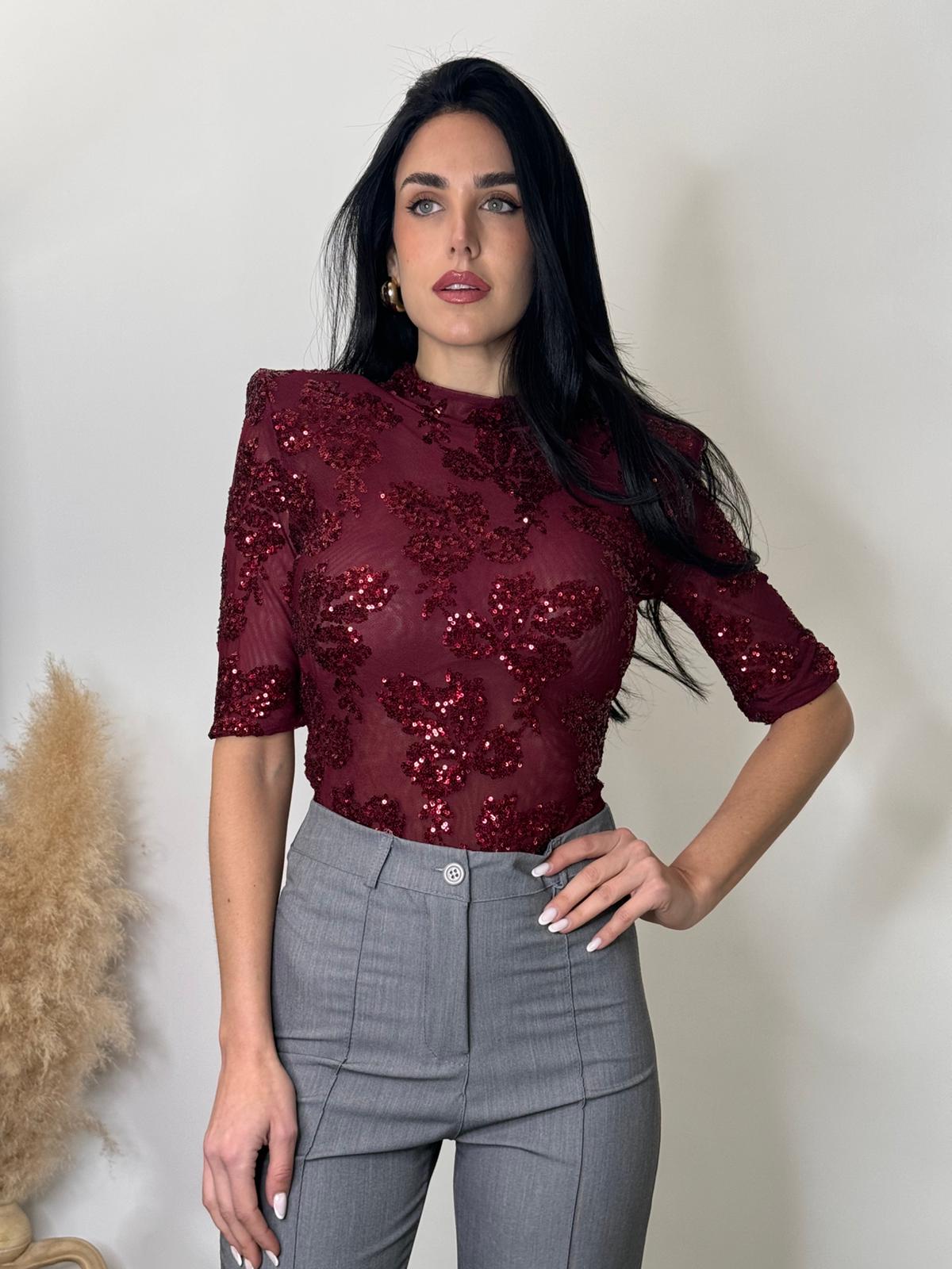Body spalline bordeaux