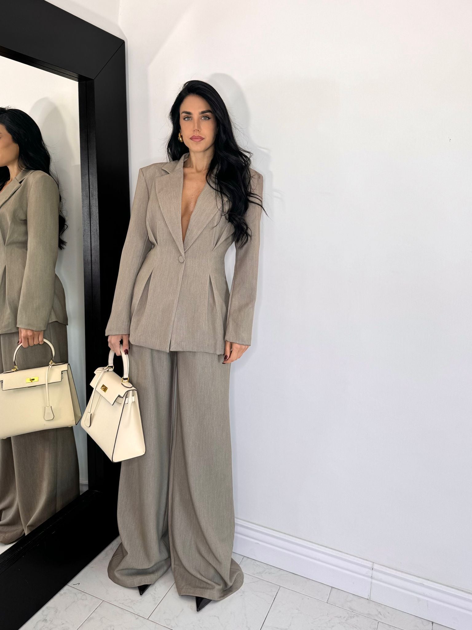 Tailleur royal beige