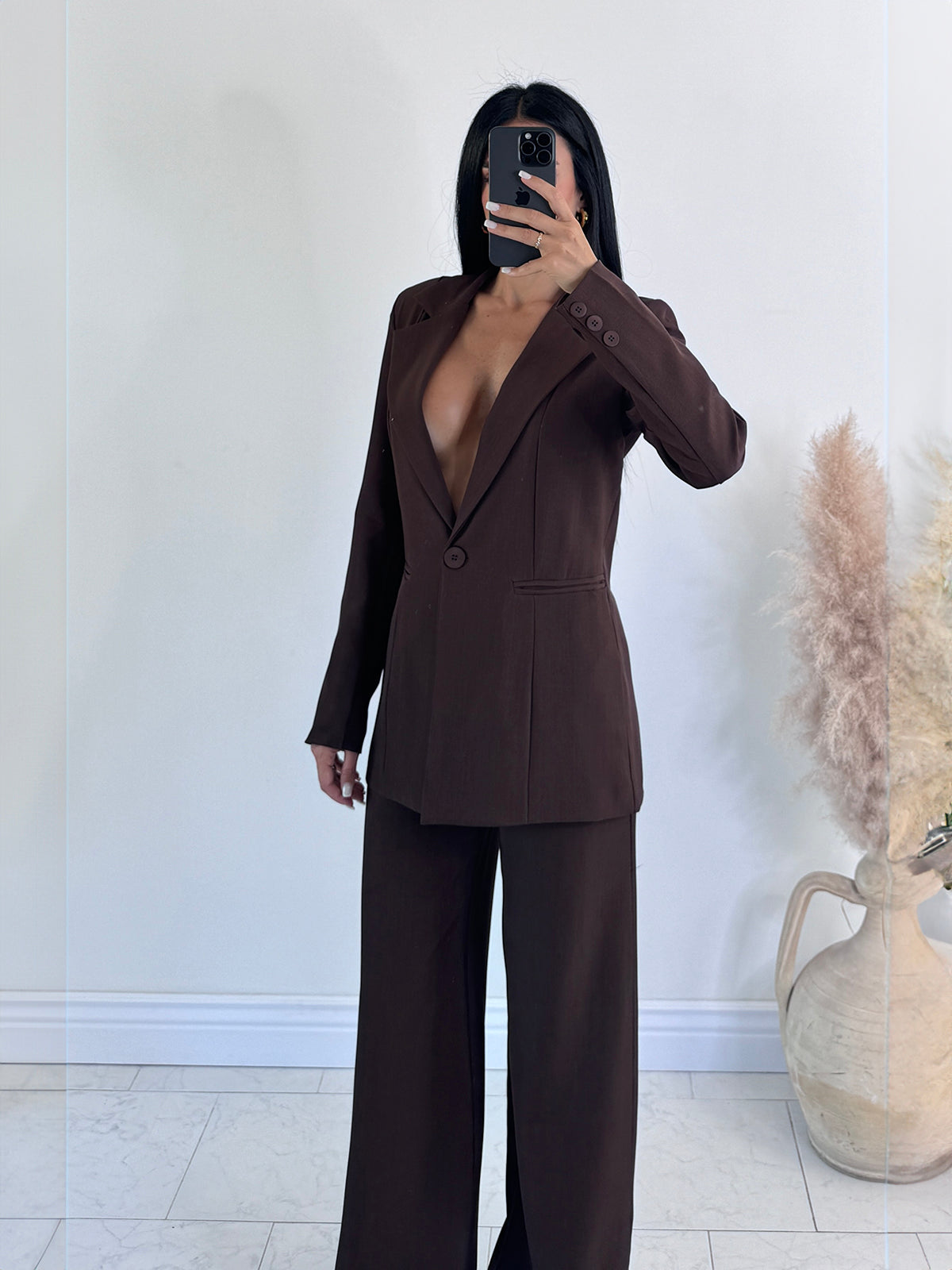 Tailleur madame marrone