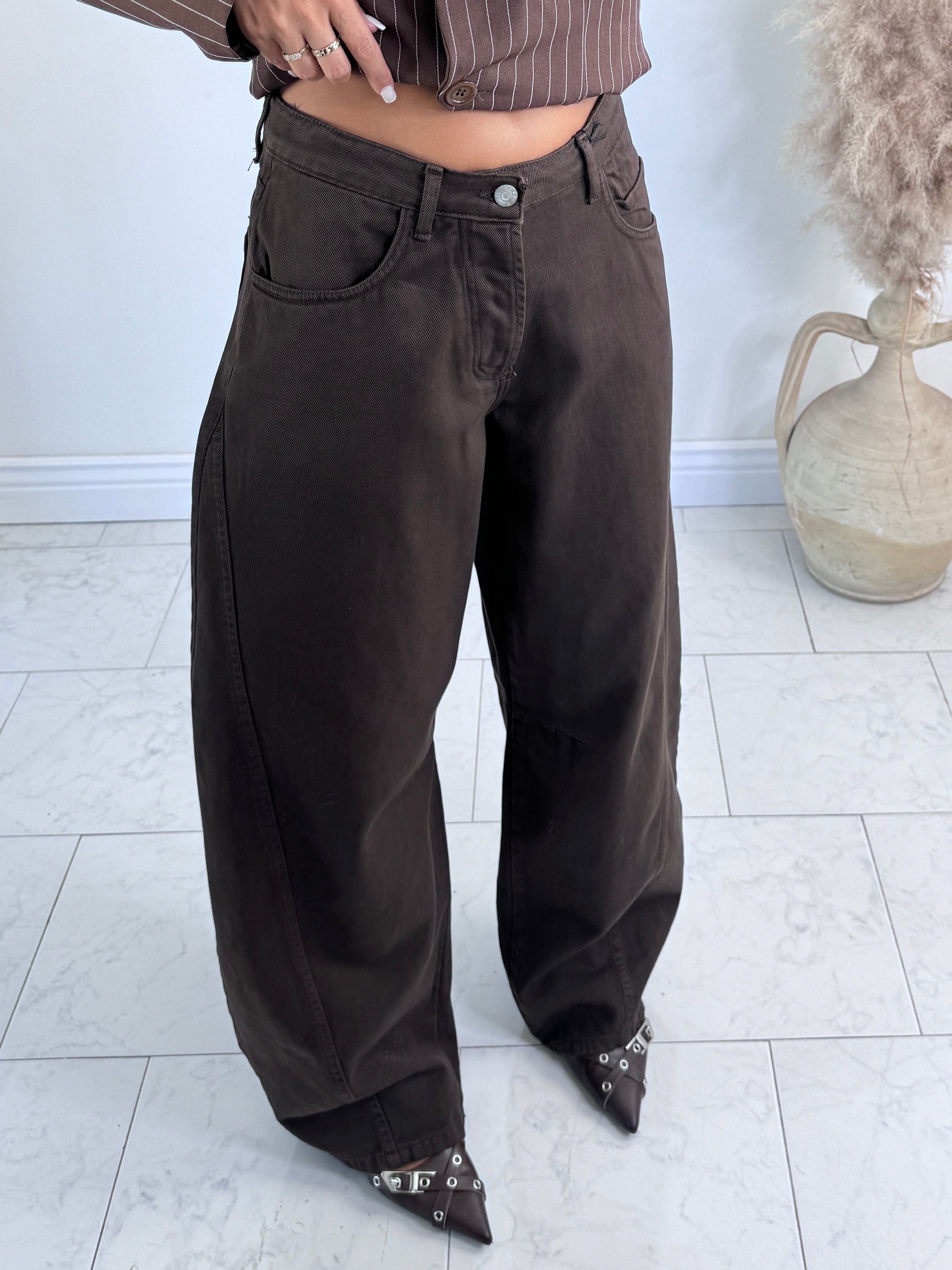 Jeans balloon 2.0 marrone
