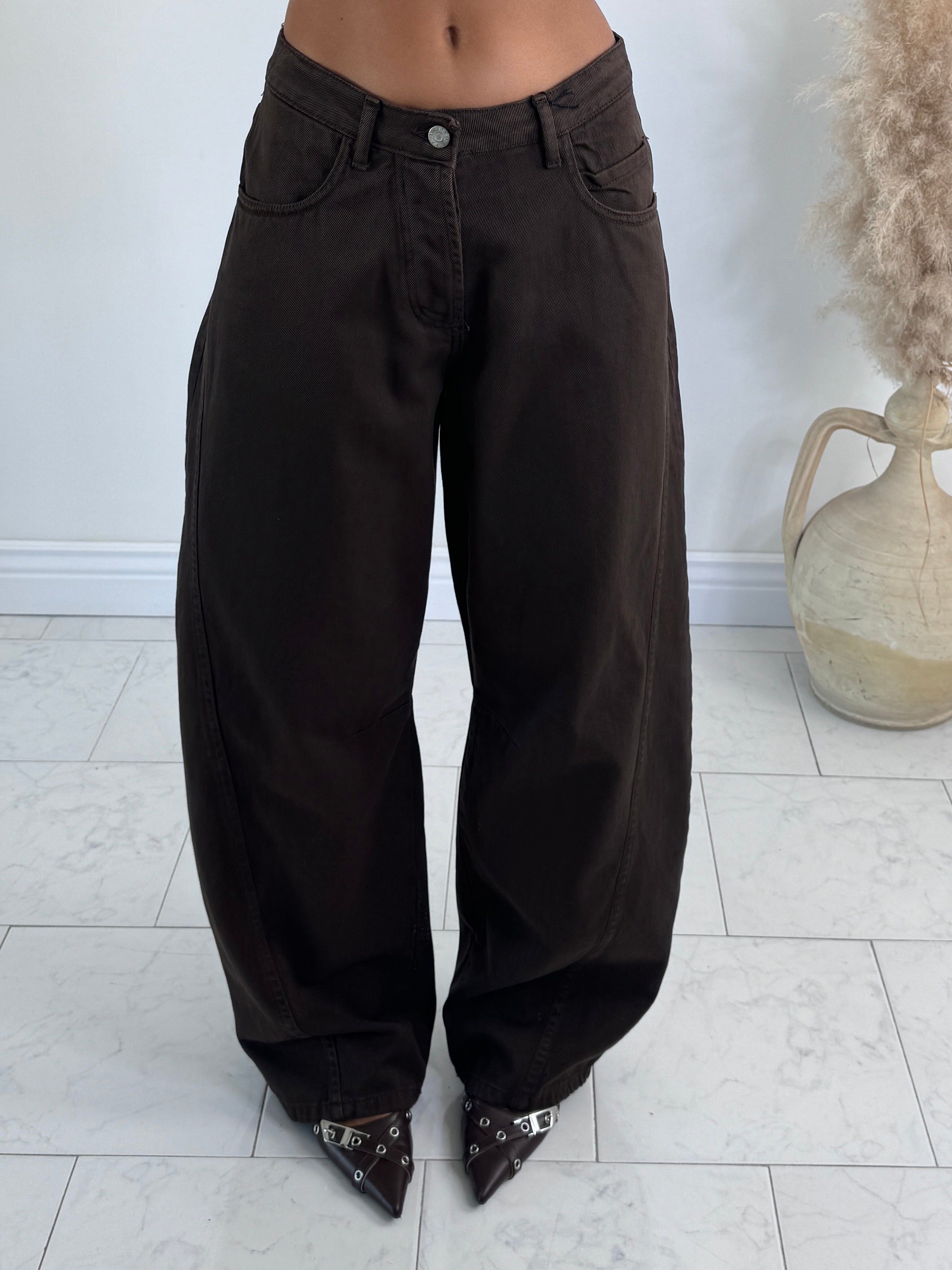 Jeans balloon 2.0 marrone