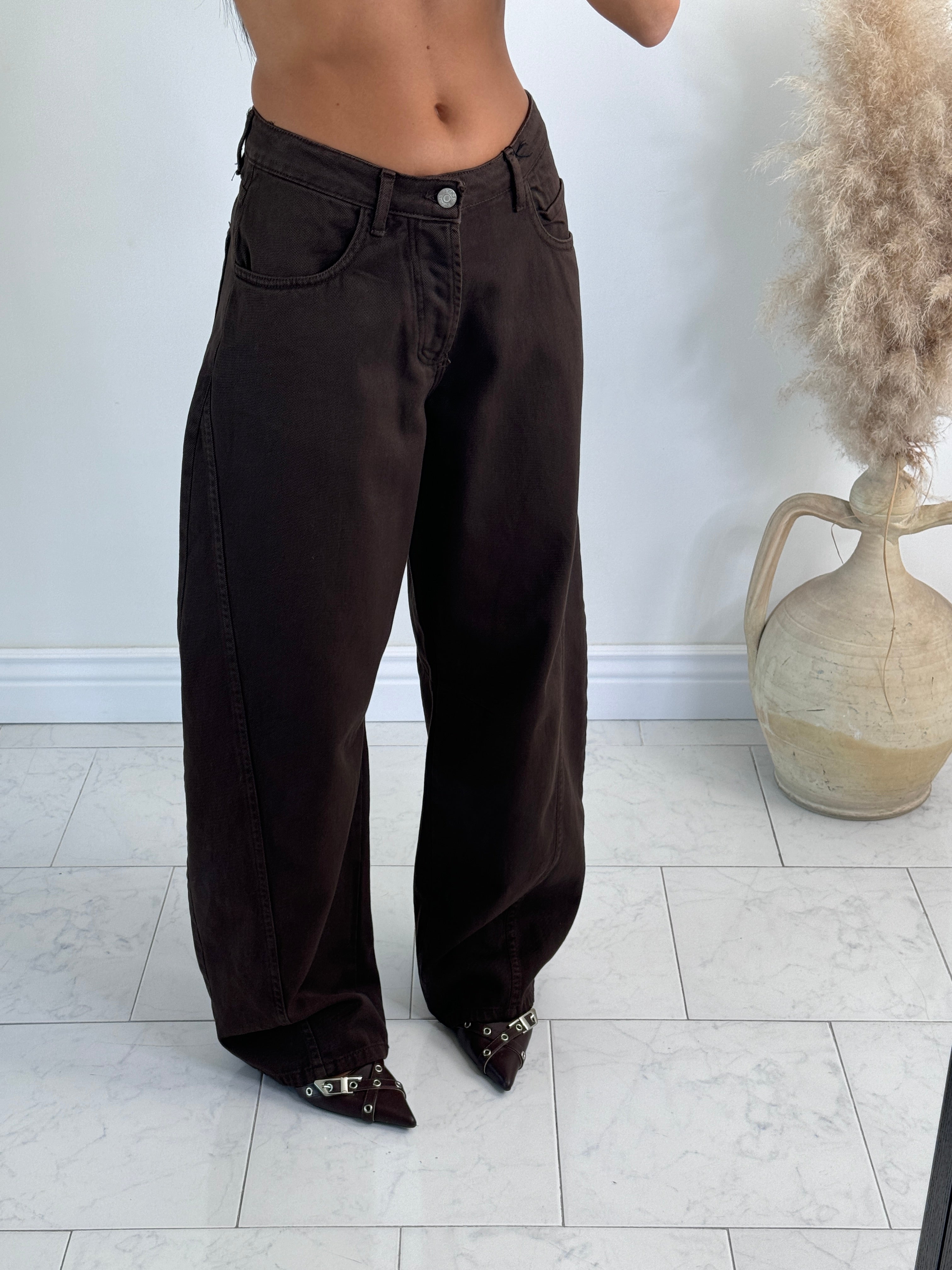 Jeans balloon 2.0 marrone